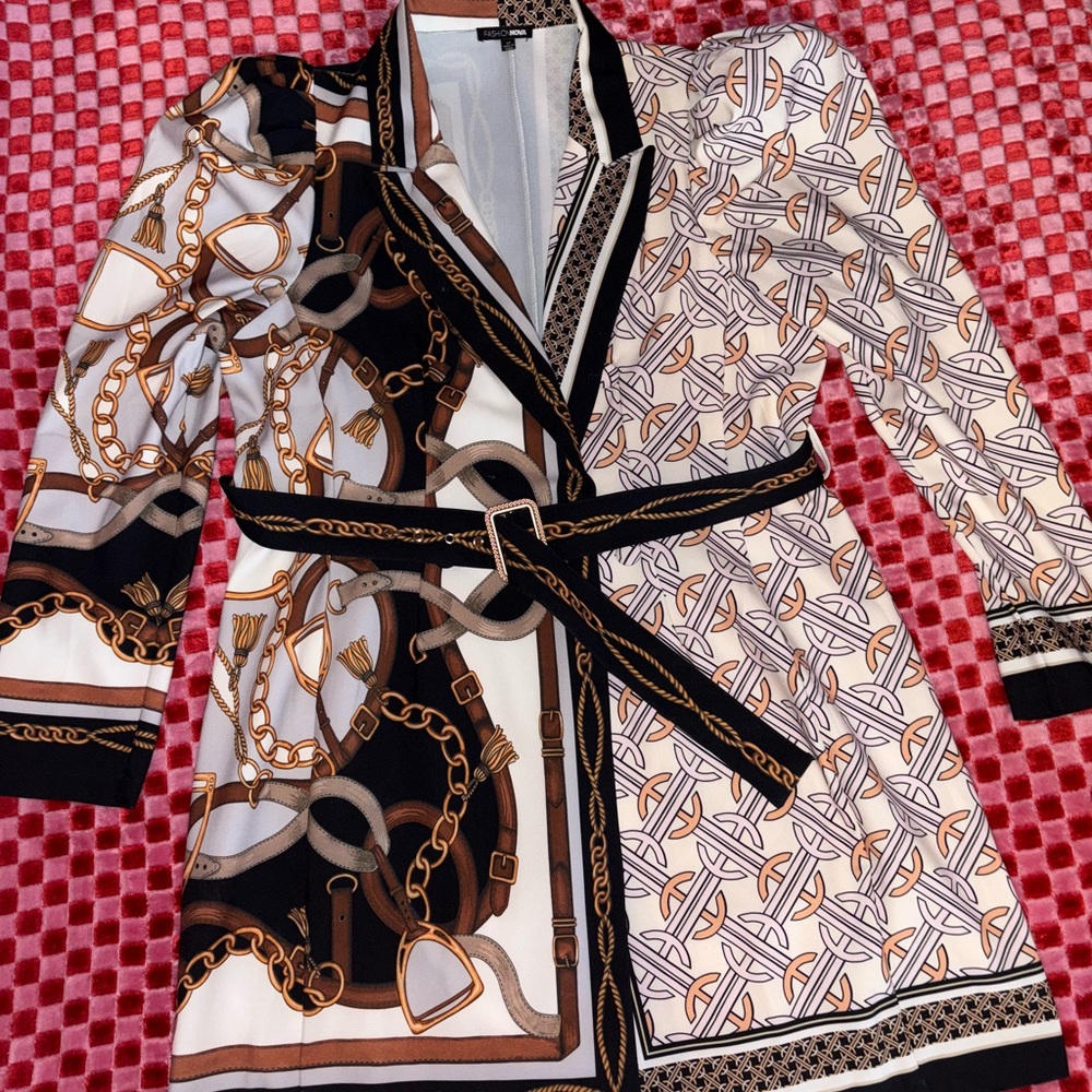 Fashion Nova Belted Dress 1X